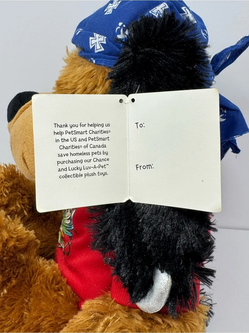 2013 Bret Michaels Petsmart Collectible “Chance” Squeaky Plush Toy w/ Tag